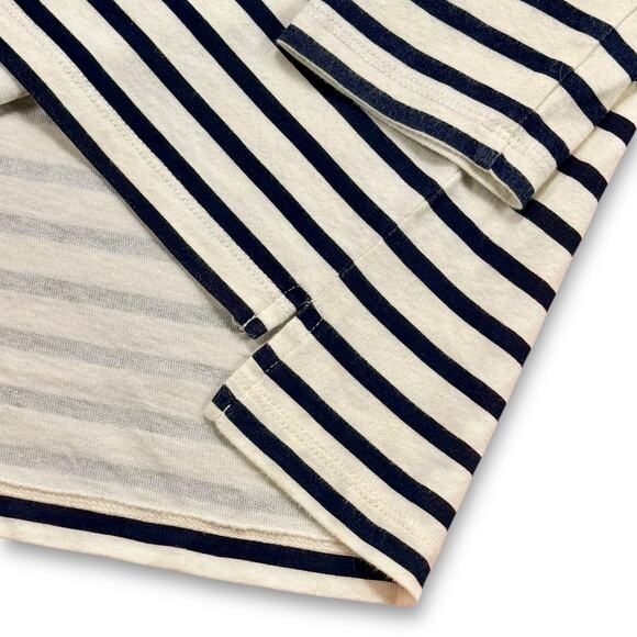 Crewcuts J.Crew Breton Striped Boho Pink Heart Embroidered Boatneck Top Girls 10 - Picture 5 of 8